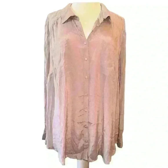 Torrid Madison taupe blouse - Picture 1 of 7